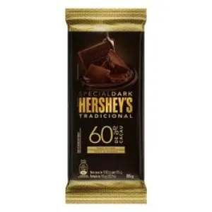 BARRA DE CHOCOLATE HERSHEYS DARK TRADICIONAL 60% CACAU 85GR
