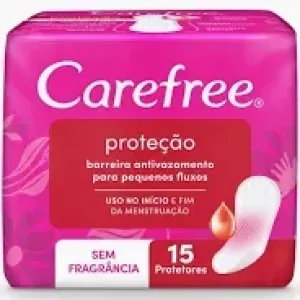 ABSORVENTE CAREFREE PROTECAO S/PERFUME C/15