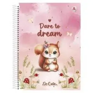 CADERNO CP SO CUTE ANIMATIVA 1MT 80FL