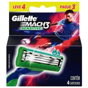 RECARGA GILLETTE MACH 3 SENSITIVE C/4