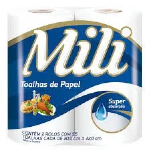 TOALHA DE PAPEL MILI C/2 20X22CM