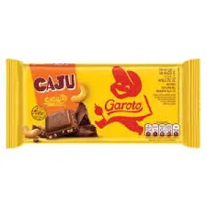 BARRA DE CHOCOLATE GAROTO CAJU 80GR