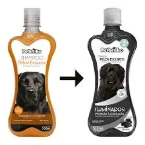 SHAMPOO CAES PETBRILL PELOS ESCUROS 500ML
