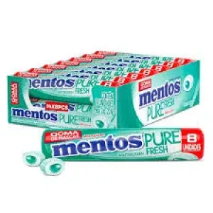 GOMA DE MASCAR MENTOS PURE FRESH WINTERGRREN C/8