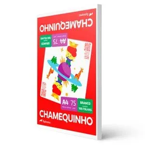 PAPEL CHAMEQUINHO A4 BRANCO  C/100