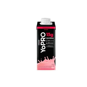 BEBIDA LACTEA DANONE YOPRO 15G PROTEINAS SHAKE MORANGO 250G