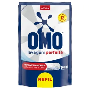 LAVA ROUPAS OMO LAVAGEM PERFEITA REFIL 900ML