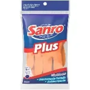LUVA DE LATEX SANRO PLUS P