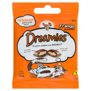 PETISCO P/GATO DREAMIES FRANGO 40G