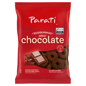 ROSQUINHAS PARATI SABOR CHOCOLATE 250GR