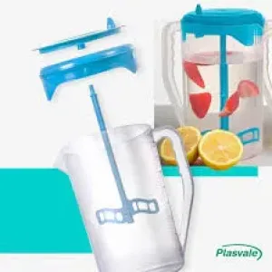 JARRA PLASVALE C/MEXEDOR 2L COR BRANCA