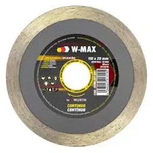 DISCO DE CORTE WURTH W-MAX CONTINUO 110X20MM