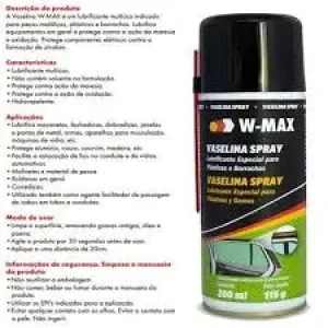 VASELINA SPRAY W-MAX WURTH 200ML