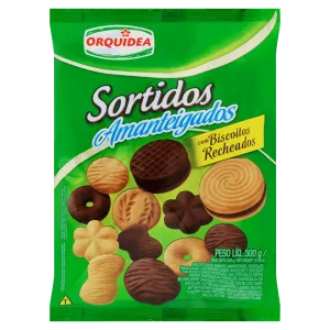 BISCOITO ORQUIDEA SORTIDOS AMANTEIGADOS 300G