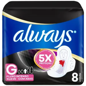 ABSORVENTE ALWAYS SUAVE NOITES TRANQUILAS C/ABAS C/8UN