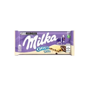 BARRA DE CHOCOLATE MILKA OREO WHITE 100GR