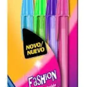 CANETA BIC SHIMMERS FASHION CRISTAL  C/4