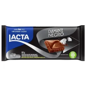 BARRA DE CHOCOLATE LACTA DIAMANTE NEGRO 80GR