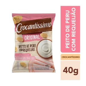 SNACK DE TRIGO CROCANTISSIMO PEITO DE PERU C/REQUEIJAO 45G