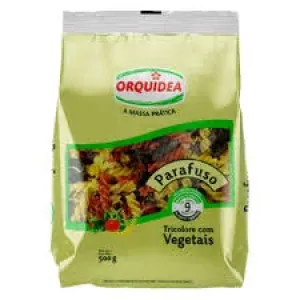 MASSA ORQUIDEA PARAFUSO C/VEGETAIS SEMOLA 500G