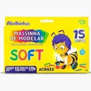 MASSA DE MODELAR ACRILEX SOFT C/12