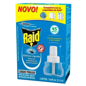 INSETICIDA LIQUIDO RAID ELETRICO 45 NOITES RF 32.9ML