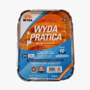 BANDEJA DE ALUMINIO  WYDA C/TAMPA  220ML C/10
