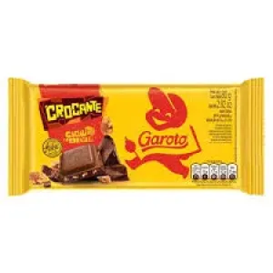 BARRA DE CHOCOLATE GAROTO CROCANTE 80GR