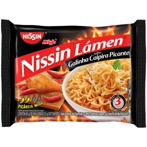 MACARRAO INSTANTANEO NISSIN LAMEN GALINHA CAIPIRA PICANTE 85GR