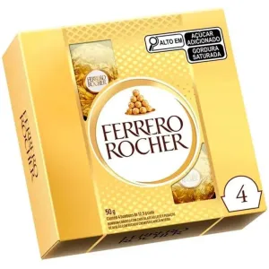 BOMBOM FERRERO ROCHER C/4UN 50GR