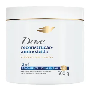 CREME DOVE RECONSTRUCAO + QUERATINA 2 EM 1 MASCARA DE TRATAMENTO + FINALIZADOR HIDRATANTE 500GR