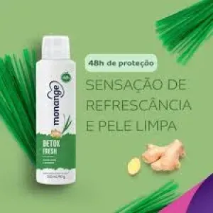 DESODORANTE MONANGE DETOX FRESH CAPIM LIMAO E GENGIBRE 150ML