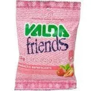 PASTILHAS VALDA FRIENDS SEM ACUCAR MORANGO 25GR