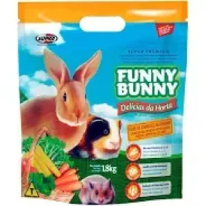 RACAO P/COELHOS FUNNY BUNNY DELICIAS DA HORTA0 1.8KG