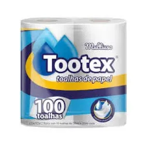 TOALHA DE PAPEL TOOTEX FOLHA DUPLA BOB C/2
