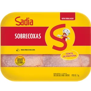 CORTES CONGELADOS DE FRANGO SOBRECOXAS SADIA 1KG