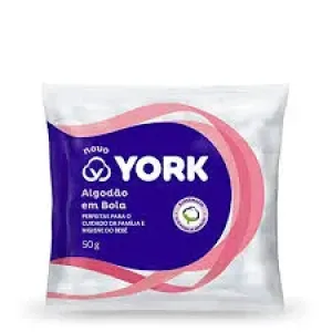 ALGODAO YORK FLUFFY BOLA BRANCA 50G
