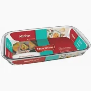 ASSADEIRA MARINEX VIDRO REDONDA 2.4L