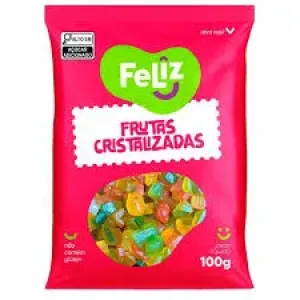 FRUTAS CRISTALIZADAS FELIZ 100G