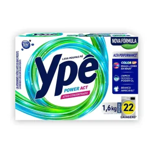 LAVA ROUPAS YPE POWER ACT ATIVO CONCENTRADO 1,6KG