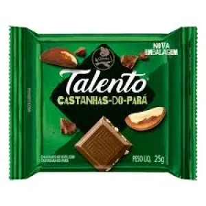CHOCOLATE TALENTO CASTANHAS-DO-PARA 25GR