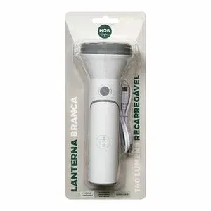 LANTERNA BRANCA MOR RECARREGAVEL 140 LUMENS