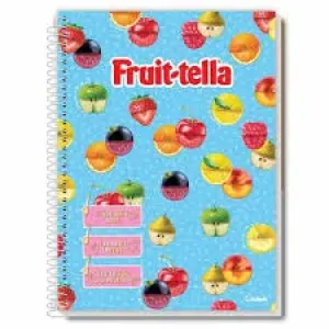 CADERNO CD CREDEAL FRUIT TELLA 80 FOLHAS