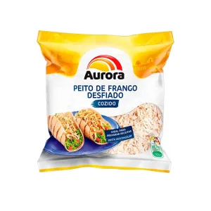 PEITO DE FRANGO AURORA DESFIADO COZIDO CONGELADO 360GR