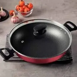 PANELA WOK GRAFITE C/TAMPA VIDRO N/24 2.8LT