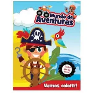 LIVRO MUNDO DE AVENTURAS C/GIZ DE CERA