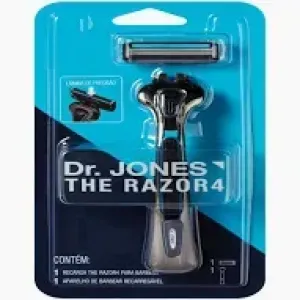 APARELHO DE BARBEAR DR JONES THE RAZOR4 LAMINA DE PRECISAO