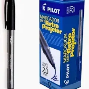 MARCADOR P/RETRO PROJETOR PILOT PRETO 2.0