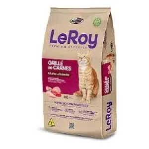 RACAO GATO LEROY ADULTOS CASTRADOS GRILLE DE CARNES 10.1KG