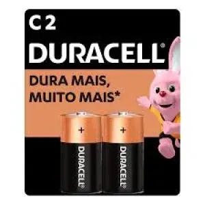 PILHA DURACELL ALCALINA MEDIA C/2